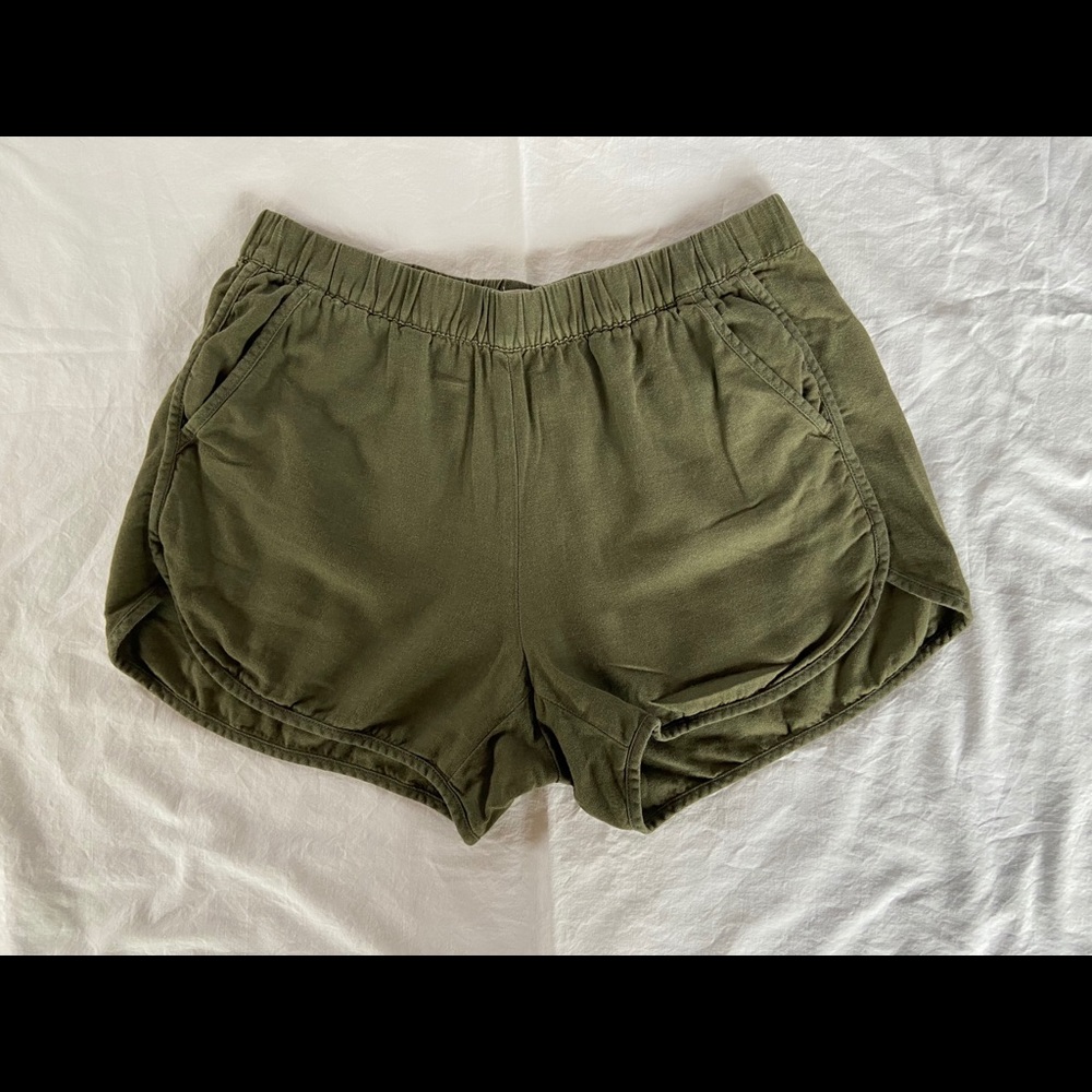 Madewell green XS shorts